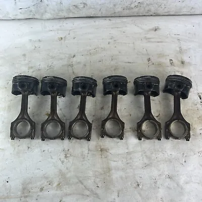 BMW E36 M52B28 Set Of 6 Engine Pistons & Connecting Rods 2.8L #062 • $199.99