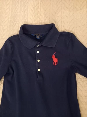 £20 • Buy Ralph Lauren Polo Girls Dark Blue Polo Dress Aged S (7) Free P&P