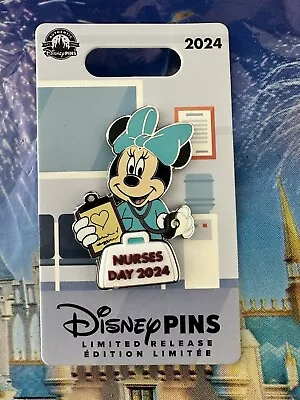 Disney Parks Minnie Mouse Nurses Day 2024 Pin Limited Release • $22.99