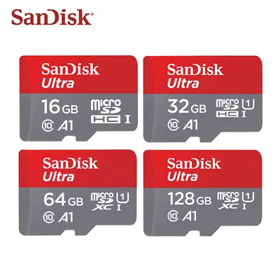 NEW SanDisk Ultra 16GB 32GB 64GB A1 Micro SDHC/SDXC Card UHS-I C10 Full HD Video • $5.99