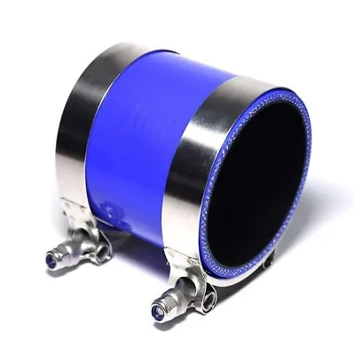 4 Ply Silicone Hose/Intake/Intercooler Pipe Straight Coupler +T Clamps 3  ~ 76mm • $9.75