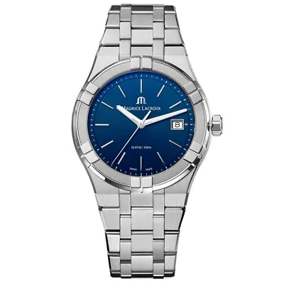New Maurice Lacroix AIKON Quartz 40mm Blue Dial Men's Watch AI1108-SS002-430-1 • $930