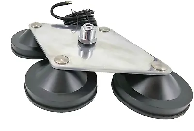 Procomm Pro Quad CB Radio Antenna Magnet Mount 4-4  Magnet Design 1/4  Thick A • $119.99