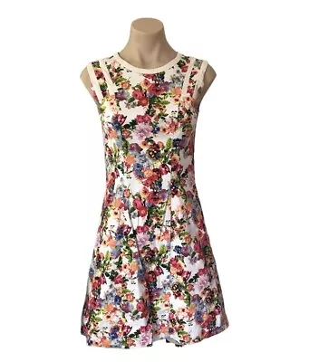 Review 10 Dress Multicoloured Floral Sleeveless • $45