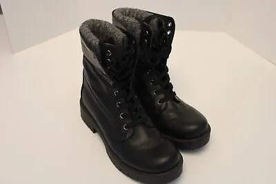 Mia Womens Black Faux Leather Ankle Boots Shoes Size 8 Medium Fast Shipping!!!!! • $14.95