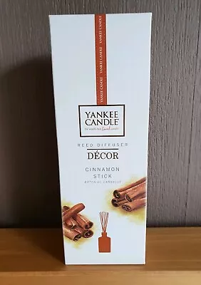 NEW & SEALED YANKEE CANDLE REED DIFFUSER  DECOR  CINNAMON STICK  170ml  • £19.99