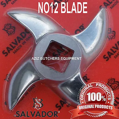 Salvador No 12 Stainless Steel Mincer Mincer Blade Curved Edge • £13.50