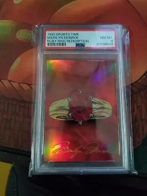 1995 Sports Time Marilyn Monroe Ruby Ring Redemption Card • $175