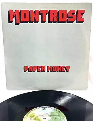 Montrose - Paper Money Warner Bros. Records BS 2823 Sammy Hagar Vinyl LP • $7.48