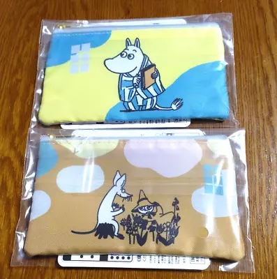 Moomin Ichiban Kuji Sleepy Moment Prize E Pouch Moomin & Snufkin​​ Set Of 2 New • $23.70