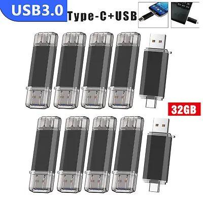 Lot USB 3.0 32GB Type C Flash Drive OTG Memory Stick Pen Disk For Samsung Laptop • $47.99