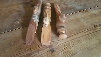 £15 • Buy Victorian Pine Turned Handle   -- Door Stop --- -- Hand Carved Mouse