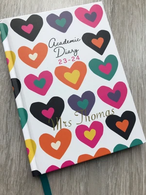 £6.99 • Buy Personalised A6 2023 / 2024 Academic Diary, Week To View, Student, Teacher Gift