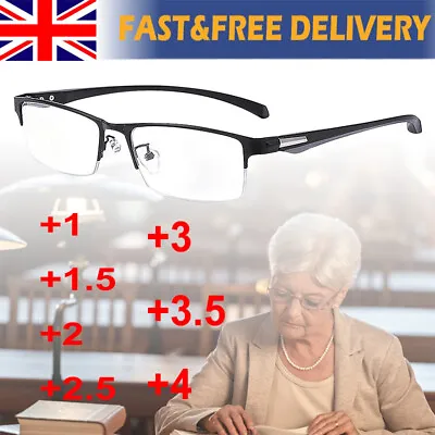 New Varifocals Reading Glasses Men Women Transition Photochromic Anti-blue Light • £10.37