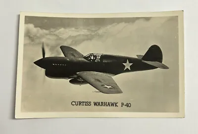 Aircraft Military Grogan RPPC Photo Postcard Curtiss Warhawk P-40 • $16.43