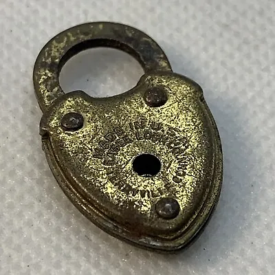 Vintage Eagle Lock Co. Mini Lock Padlock Terryville Conn. USA Brass (?)  1.25  • $13.95