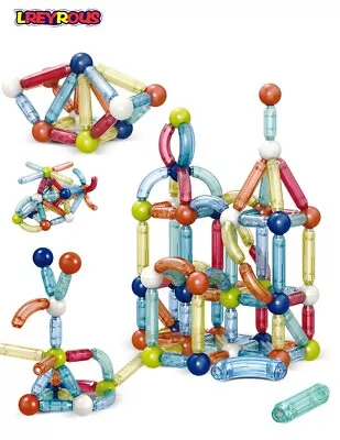 STEM - Magnetic Magnet Stick Rod Building Blocks 78PCS Toy For Kids GIFT SET • $38.90