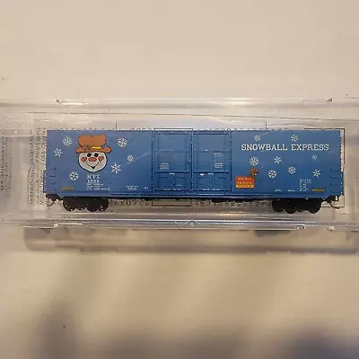 N Scale Micro Trains  Snowball Express  102060 60 Ft. Box Car 1998 Holiday • $20