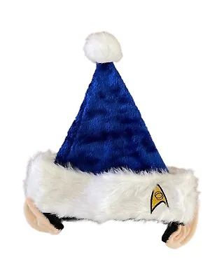 £108.14 • Buy Star Trek Spock Ears Santa Hat Dark Blue White Fur Trim - Hard To Find ADULT