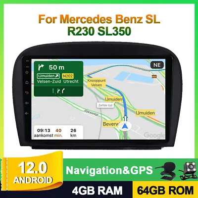 For Mercedes-Benz SL-Class R230 Car Stereo Radio Android12 CarPlay GPS Navi 64GB • $181.99