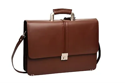 £44.99 • Buy Laptop Briefcase Real Leather Rfid Protection Business/work/travel/crossbody