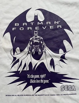 Rare Vintage Batman Forever Sega Pinball Machine 1995 T Shirt 90s XL Never Seen • $149.99