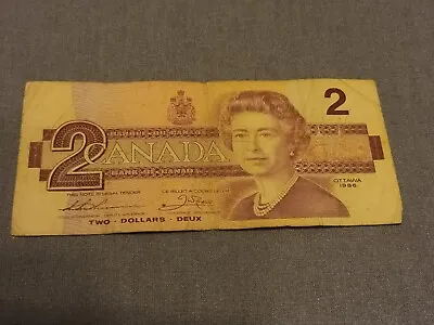 2 Canada Dollar Note Ottawa 1986 • £2