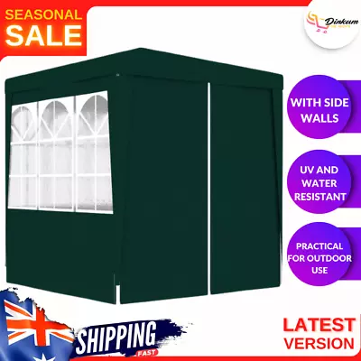 $107.23 • Buy Gazebo With Side Walls Water-Resistant Outdoor Event Party Tent Marquee 2x2m