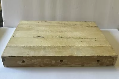 Antique Butcher Block Cutting Board Charcuterie Board Flaws 12” X 8 3/4” 1 1/2” • $20