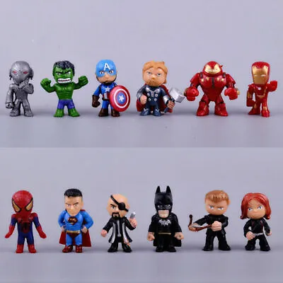 Marvel Avengers Toys Cake Toppers Action Figure Batman Ironman Hulk Superman • £12.99