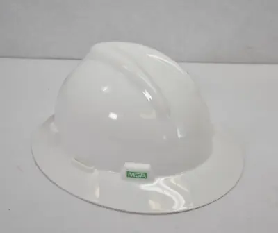 MSA V-Gard Polyethylene Cap Style Hard Hat Medium Brim White No Suspension • $16.99