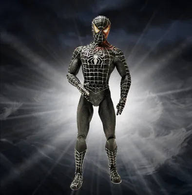 Best Gift Legends Spider-Man Black Symbiote Suit Loose Action Figure Decoration • £13.42