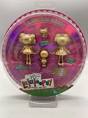 Lalaloopsy Limited Edition GOLD Mini Dolls RARE RETIRED NIB • $14.95