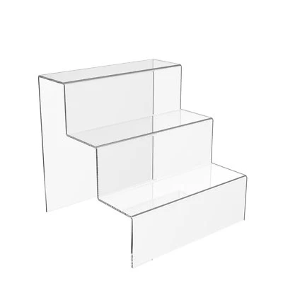 £11.71 • Buy 3 Step Display Stand Counter Retail Riser Acrylic Nail Polish Jewellery Plinth
