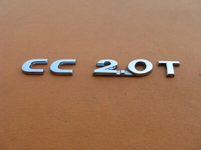 $28.50 • Buy 09 10 11 12 13 14 15 16 17 Vw Cc 2.0 T Rear Chrome Emblem Logo Badge Sign A34258