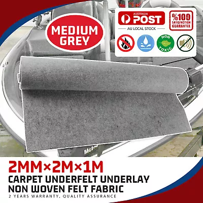 Carpet Underlay Med Gray 100*200 FIT Ford Falcon 2008 BF Wagon 4.0i Petrol 190kW • $37.99