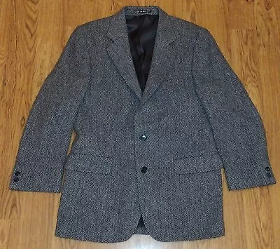 Irish Magee Donegal Tweed Jacket Herringbone Wool Blazer Sport Coat 40R Gray • $99.99