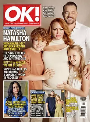 Ok Uk Weekly Magazine Issue 1404 Natasha Hamilton With Charles Gay And Children • £14.09