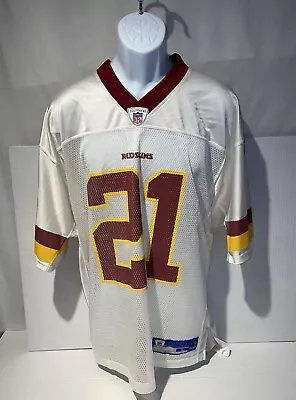 Sean Taylor #21 Washington Redskins White Jersey Mens Sz L 47 Chest On Field • $54.99