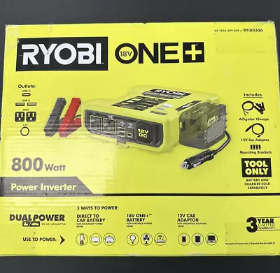 RYOBI ONE+ 18V 800-Watt Max 12V Automotive Power Inverter RYI8030A • $74.95