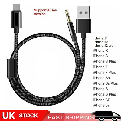 £6.95 • Buy Bmw Mini IPod IPhone 5 6 7 8 X XS XR Interface Media Cable Audio Lead Adapter UK