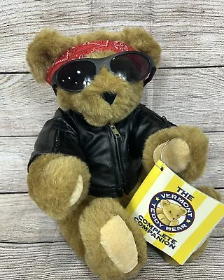 Vermont Teddy Bear “Biker Bear.” Custom Teddy Bear • $45