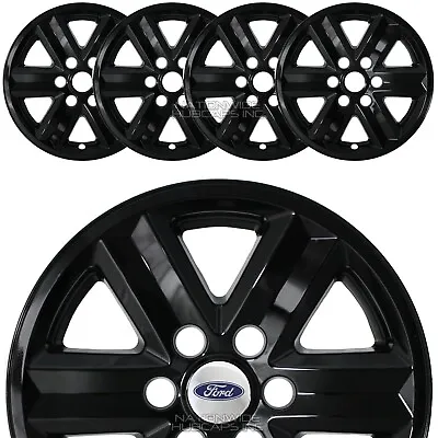 4 Fits Ford F150 XLT 2021-2023 Black 17  Wheel Skins Full Rim Covers Hub Caps • $79.99