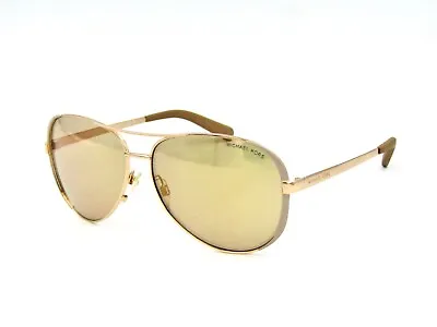 Michael Kors Chelsea MK 5004 Aviator Sunglasses 1017R1 Rose Gold Flash #B42 • $44.95