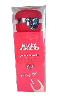 Le Mini Macaron LED Cherry Red Chip Resistant Glossy Gel Manicure Kit Set -NEW • $21.99