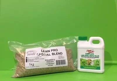 1kg COMBO PACK Lawn Pro Special Blend Lawn Seed & 1Lt Grub & Beetle Killer • $32.99