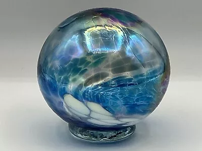 Vintage Signed  MSH 83  Paperweight Egg Mt St Helens Ash 4  Glass Opalescent New • $29.99