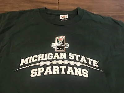 Michigan State Spartans Rose Bowl 2014 Medium Green T Shirt • $19.49