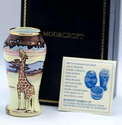 MOORCROFT ENAMEL  ~Samburu Giraffes ~ By Angel Roberts • $225.23