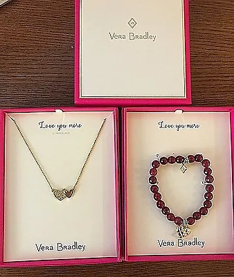 Vera Bradley  I Love You More  Choose Necklace Or Bracelet In Gift Box NWT • $25.99